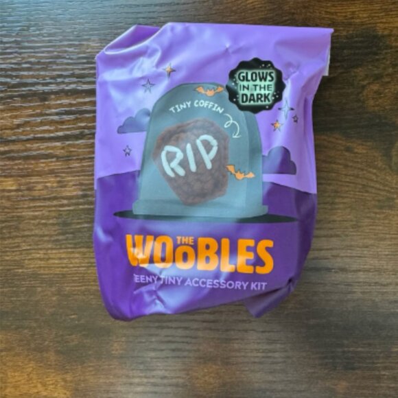 *Glow in the Dark* The Woobles Haunted House Tiny Coffin Accessory Kit- NEW - Picture 1 of 2